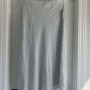 a new day Navy and White Striped A-Line Skirt